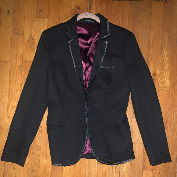 Zara Men’s Brown University Blazer Sz 38 - Picture 1 of 5